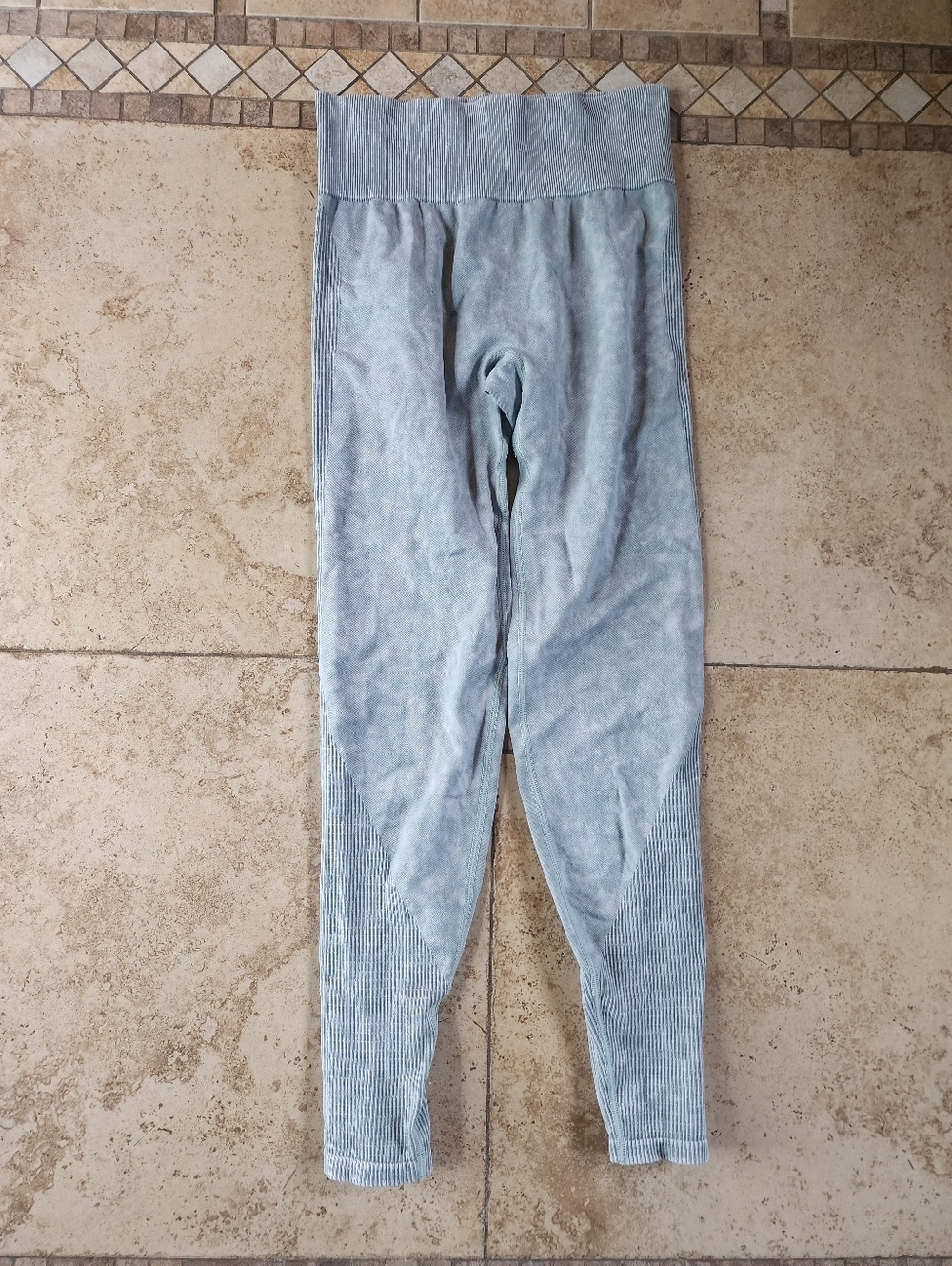 Victoria's Secret Pink Seamless Ribbed Leggings - Light Green
